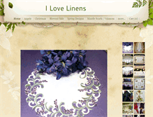 Tablet Screenshot of ilovelinens.com